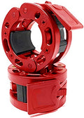 Clout Fitness Olympic Barbell Clamps Collars Quick Release Pair of Locking Weight Clips Fit 2 Inch Barbell for Weightlifting - color: Red, style: Classic Quick Release