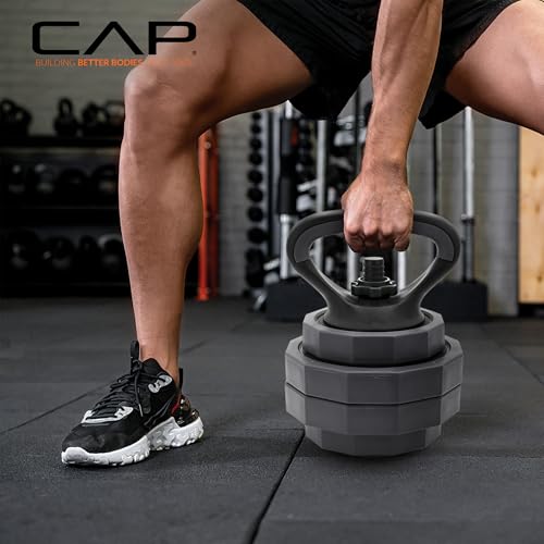 CAP Adjustable Weight Set, Multi-Use Adjustable Dumbbell Set for Home Gym Strength Training, Quick Change Free Weights System, Compact Workout Equipment, Multiple Weight Options - size: 45 lb Set