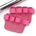 SUJAYU Leather Weight Lifting Gloves, Lifting Grips Weightlifting Gloves for Men Women, Weight Glove Gym Glove for Weightlifting Deadlifts Exercise - color: Pink