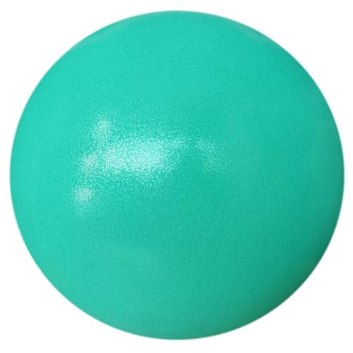 AppleRound Exercise Ball with Pump, 9-Inch Small for Pilates, Yoga, Core Stability - Choose: [Pack of 1 Ball + 1 Pump] or [Pack of 2 Balls + 1 Pump] - color: Pink x1 + Turquoise x1