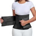 Postpartum & Post Surgery Abdominal Binder. Postpartum Belly Band | Belly Support Recovery after C-Section, Natural Birth, Hysterectomy, Hernia Belt (Black,XL) - color: Black, size: X-Large