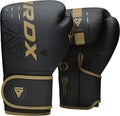 RDX Boxing Gloves, Pro Training Sparring, Maya Hide Leather, Muay Thai MMA Kickboxing, Men Women Adult, Heavy Punching Bag Focus Mitts Pads Workout, Ventilated Palm, Multi Layered, 8 10 12 14 16 18 Oz - color: GOLDEN, size: 16 OZ