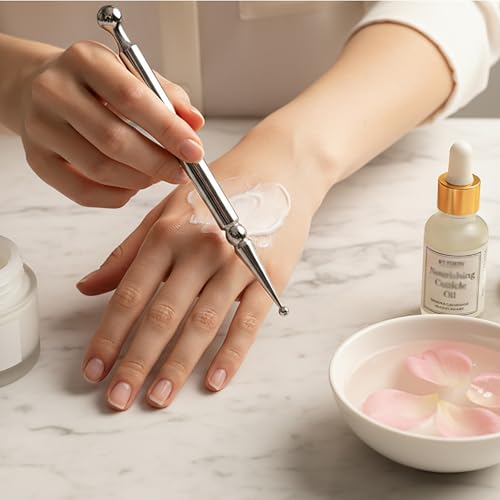 BYYDDIY Stainless Steel Dual Head Facial Reflexology Tools,Ear Massage Tool,Body Point Probe Pen &Trigger Point Massager Tool for Deep Tissue (P-S) - style: P-S