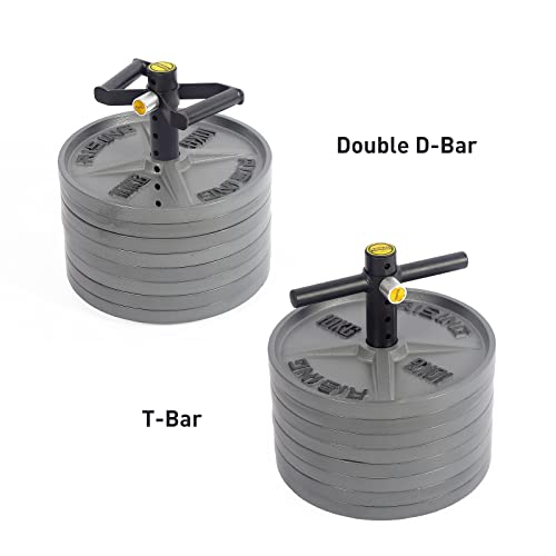 Adjustable Kettlebell Handle,Heavy Duty Kettlebell Handle for Plates,Loading Pin with Double D-bar and T-bar for Olympic Weight Plates