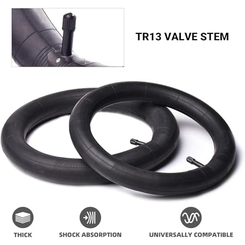 12.5 x 2.5/2.75/3.0 Scooters Replacement Tubes Inner Tube with TR13 Stem for Razor Pocket Mod (Bella, Betty, Bistro, Daisy, Hannah, Sweet Pea), Currie, and Schwinn GT - size: 12.5x2.5/2.75/3.0" (TR13) without Levers
