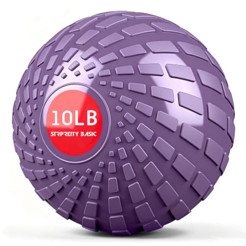 Medicine Ball 8, 10 lbs Slam Ball Weighted Balls for Exercise Strength and Crossfit Workout - color: Dynamic Light Purple, size: 10 LB
