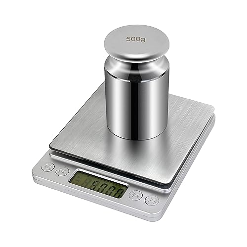 HFS(R) Calibration Weight 500 Gram M2 Class Chrome Scale Balance Calibration Weight for Digital Scale, Pocket Scale 500g - size: 500G