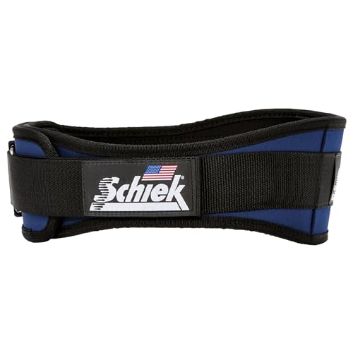 Schiek Sports Model 2004 Nylon 4 3/4" Weight Lifting Belt - Black - color: Navy, size: Small