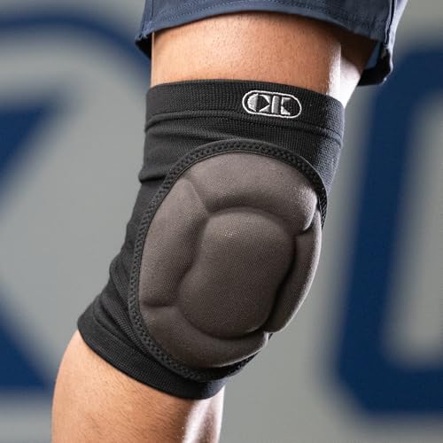 Cliff Keen Impact Bubble Wrestling Knee Pad (Black) | Breathable material - color: Black