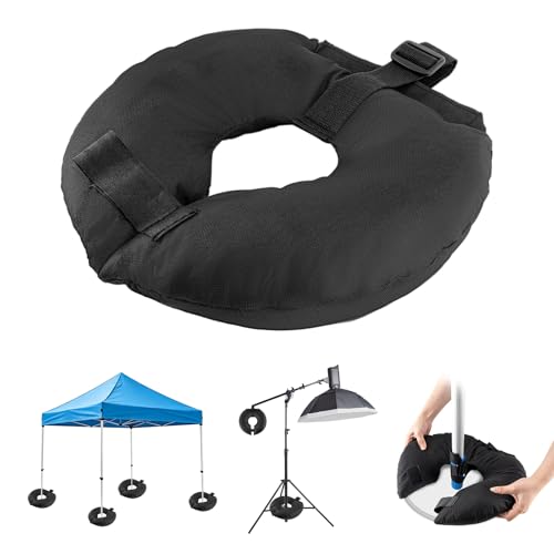 1 Pack Sand Bags for Weight, Tripod Weight, Canopy Weights with Straps, Weighted Bags to Hold Things Down, Sandbags for Backdrop Stand, Umbrella Base, Tent, Sports Net, 13 LB (Sand Not Included) - size: 13 LB