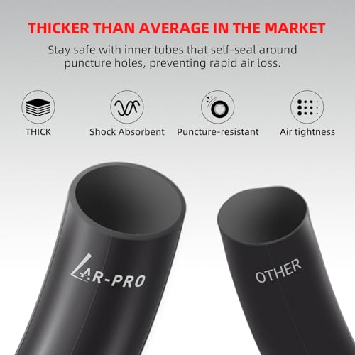 2.75/3.00-21” Replacement Inner Tube 80/100-21(300/325-21) with TR4 Staight Valve Stem, Fits Motorcycle with 21'' Tires (2-Pack) - Made from Heavy Duty, Thick Premium Rubber - size: 2.75/3.00-21"