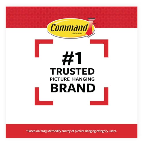 Command 20 lb XL 8 Pairs Heavyweight Picture Hanging Strips (16 Strips), Damage-Free Hangers for Picture Frames, No Tools Required, Ideal for Home Room Wall Decor, White Adhesive