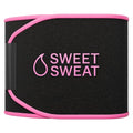 Sports Research Sweet Sweat® Waist Trimmer for Women and Men - Sweat Band Waist Trainer for High-Intensity Training & Workouts Black/Pink