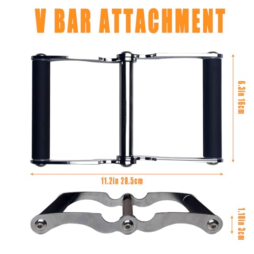 Viking Press Landmine Handle for 2-Inch Barbell, Hack Squat T-Bar Row Attachment Strength Training Accessories, Shoulder Press Landmine Attachment Equipment - color: V HANDLE