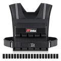 ZELUS Weighted Vest Men, 23lbs/36lbs/45lbs Adjustable Weight Vest with 10/16/20 removable Iron Weights and Reflective Strips, No-Bounce Design for Strength Training, Running, HIIT & Calisthenics - size: 45LB