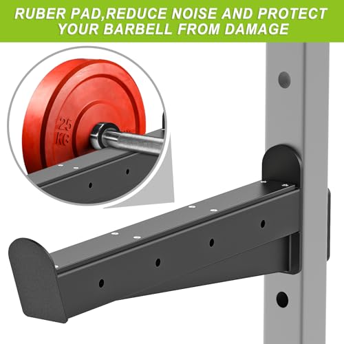 Kipika Power Rack Attachment for 5/8" & 1" Holes - Heavy Duty Home Gym Equipment for 2x2 or 3x3 Squat Rack, Adjustable and Easy to Install - color: For 2"x2" Rack with 5/8" or 1" Hole