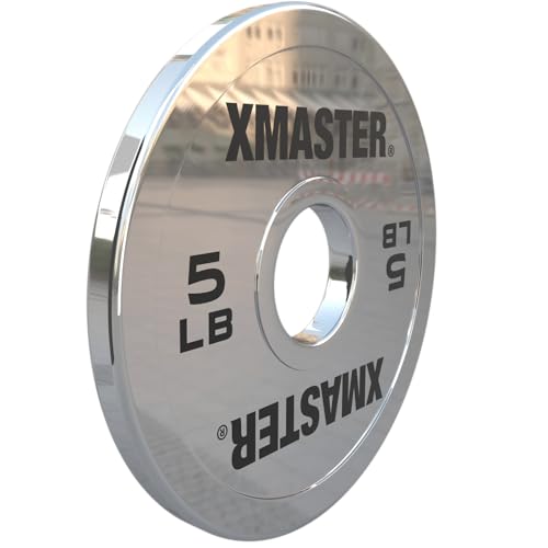 XMASTER FITNESS Chrome Steel Change Plates - size: 5LB Pair