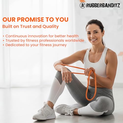 Rubberbanditz Combo Pull Up Assist Bands | Heavy Duty Resistance Exercise Bands for Powerlifting, Mobility, and Stretching | Resistance Bands for Working Out - color: Red, Black, and Purple, size: Pack of 3