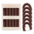 Heatless Curls Overnight Hair Care Set - Jumbo Velvet Hair Curlers | No Heat Hair Rollers for Women, Comfortable Sleep-In Hair Rollers with Satin Scarf, No Heat Damage Curling Rods for All Hair - color: Brown-6PCS