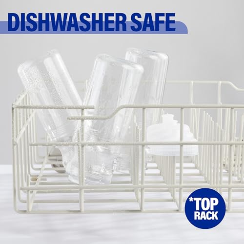ZETY Bulk Water Bottles 100 Pack - 24 Ounce Reusable bottles Bulk - BPA-Free Easy Open Spin off Cap - Top-Rack - Dishwasher Safe - Sports Bottles (Clear) - style: Clear
