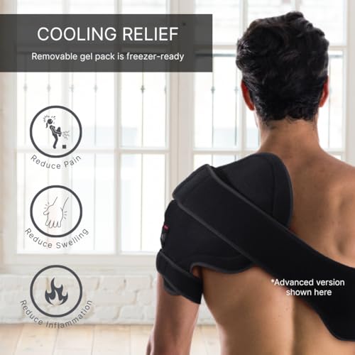 NatraCure Advanced Hot or Cold Therapy Shoulder Ice Pack Wrap, for Shoulder Pain Relief - (Heating Pad for Rotator Cuff Injuries, Surgery, Gym Injuries, Baseball, Pitching) - 16032 - style: Advanced