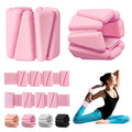Wrist Weights, Adjustable Wrist Ankle Weights for Women, Wearable Arm & Leg Weights Set of 2(1 lb Each), Weighted Bangles for Walking, Yoga, Dance, Barre, Gym - color: Pink