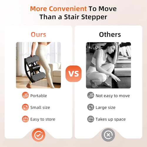 Rock Fitness Stepper, Portable Step Rocker Side to Side at Home, Aerobic Workout Machine Fitness Equipment Suitable for Apartment and Dormitory - color: Obsidian Black