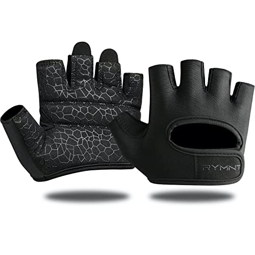 Short Workout Gloves for Women Men, Weight Lifting Gloves Full Palm Pads | Minimal Gym Gloves for Weightlifting, Exercise, Fitness, Training, Extra Grip, Fingerless Work Out Gloves Womens, Breathable - color: Black, size: Small