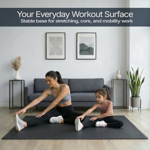 Flooring Inc's 1/4" Thick Tough Rubber Flooring Roll | Flexible Recycled Rubber Floor Mats for Home Gym | Heavy Duty Rubber Mat for Home Gyms, Sheds, Horse Stall Mat or Trailer - color: Black, size: 48"L x 36"W x 0.3"Th