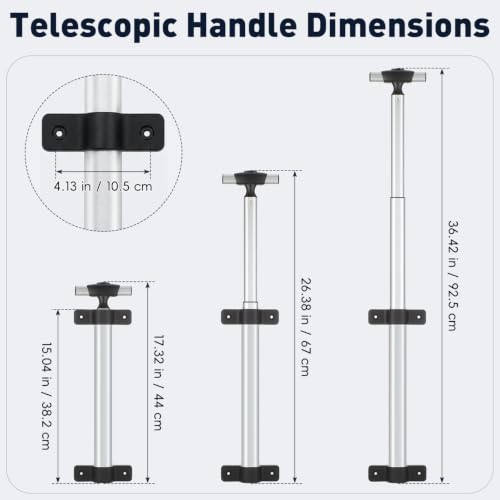 Travel Suitcase Telescopic Handle Luggage Replacement Single Rod Replacement Telescopic Handle Aluminum Luggage Telescoping for Most