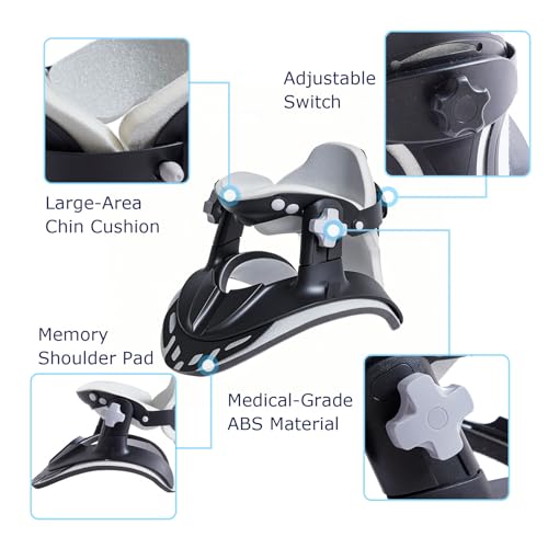 ALPHAY Neck Stretcher Cervical Traction, Neck Braces for Neck Pain and Support, Adjustable Cervical Traction Devices for Home Use, Neck Decompression Device and Revive Cervical Spine