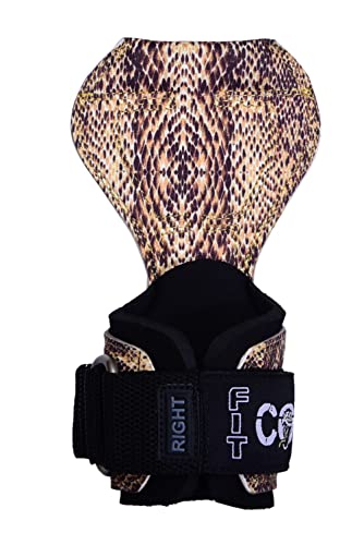 Cobra Grips Weight Lifting Gloves with Adjustable Neoprene Padded Wrist Wraps - Heavy Duty Alternative to Power Lifting Hooks for Deadlifts - color: FIT GL Sub Leather, size: 4.25 - 7.0"