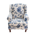 NILUOH Wingback Chair Slipcover 2-Piece Stretch Wingback Chair Sofa Slipcover Armchair Cover Printed Furniture Protector Couch Soft with Elastic Bottom for Living Room - color: Lzk-01