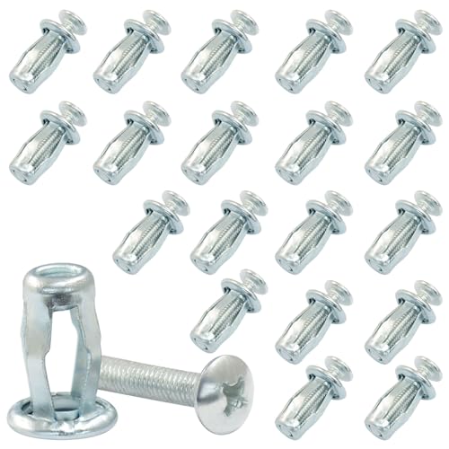 M4 x 20 Hollow Wall Anchors, 20 Pack, M4 x 4/5" | Heavy Duty Cavity Fixing Anchors - size: M4 x 4/5"