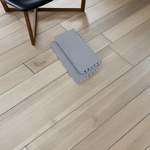 NUOBESTY 4pcs High-Density Foam Interlocking Floor Mats Soft Protective Exercise Tiles with Noise Reduction and Anti Vibration Features for Home and Gym Equipment Use