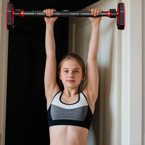 Mipcase Pull up Bar for Doorway No Drill Pull up Bar with Secure Locking and Comfortable Grip Home Fitness Equipment for -Ups Chin-Ups Upper Body Strength Training 39.37 X 6.10 X 2.75 in