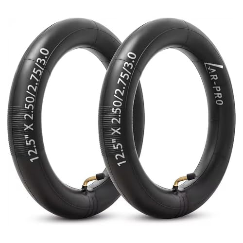 AR-PRO 12.5 x 2.5/2.75/3.0 Scooter Inner Tubes with TR87 Angled Valve Stems – Heavy-Duty Tubes Compatible with Razor Pocket Mod, MX350, MX400, Schwinn GT, Currie, and Mini Dirt Bikes (2-Pack) - size: 12.5x2.5/2.75/3.0 (TR-87) without Levers
