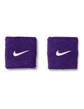 Nike Unisex Adult Swoosh Classic Wristband 2 Pack - color: Court purple/white