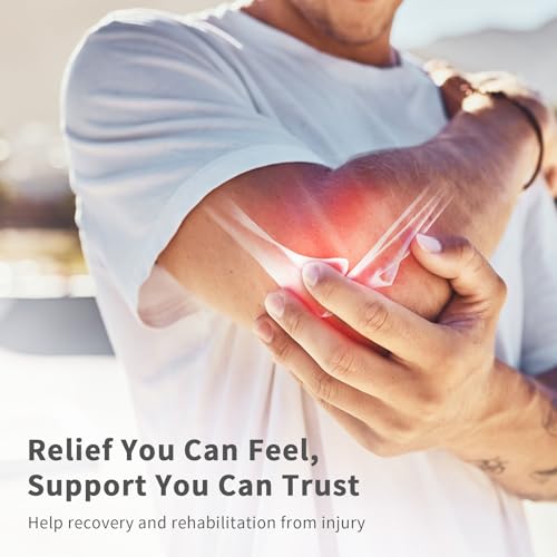 Bracoo Elbow Brace for Tendonitis Women Men, Tennis Elbow Compression Sleeve Wrap Support, Golfer's Elbow, Bursitis, Sprains, Strains, Sports Injury Recovery Joint, Arthritis Pain Relief, ES10 - color: Black