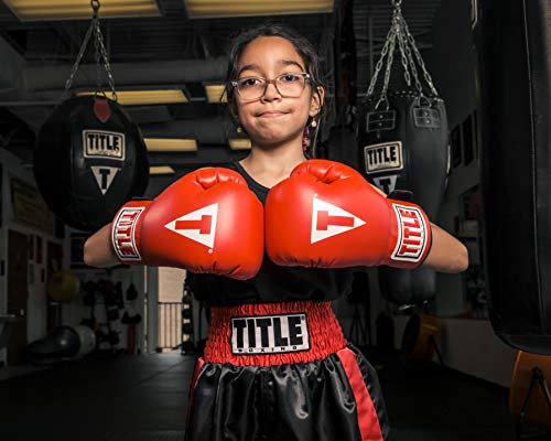 TITLE Boxing Classic Kid & Youth Boxing Gloves 2.0 - Youth & Kids Boxing Gloves, Boxing Equipment - color: Red/White/Black