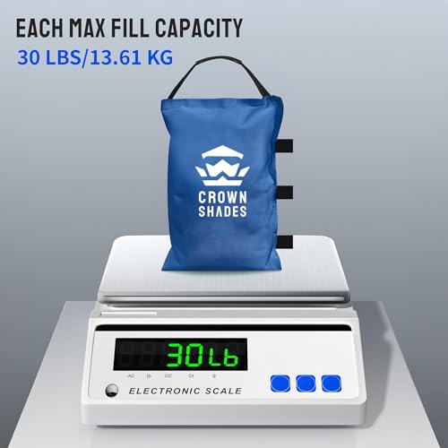 CROWN SHADES Sand Bags for Canopy Legs Sandbags for Weight-Canopy Weights, Pop Up Tent Weights Bags, Blue - color: Blue, size: 120lbs