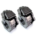 Adjustable Barbell Clips (2-Pack), Fits 0.98-1.1" Olympic & Standard Bars, Secure Locking Collars for Weight Lifting Strength Training (Balck) - color: Balck