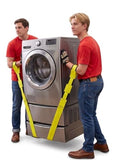 TruePower Furniture Moving Straps, 2-Person Lifting and Moving System, Appliances, and Heavy Objects Carrying Straps, 700 lbs Capacity, Safety Yellow