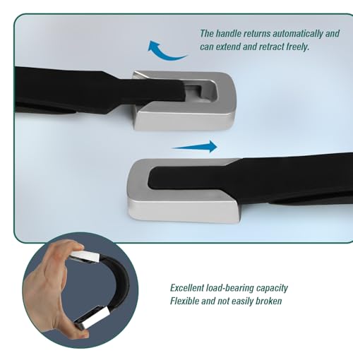 Luggage Replacement Handle, Suitcase Spare Grip, Travel Bag Repair Part | Ergonomic grip design, sturdy construction, comfortable hand feel, suitable for luggage repair and travel bag replacement - style: RB-004 Silver-White