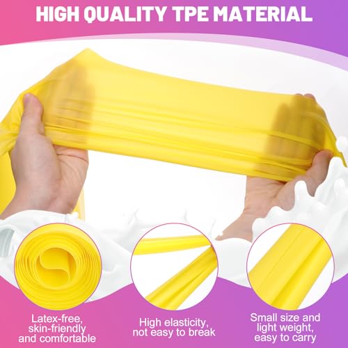 5 Pcs Resistance Bands, Professional Exercise Bands Elastic Stretch Bands for Fitness Yoga Pilates Stretching Strength Training, Workout Bands for Women and Men Home Gym - color: Black, blue, green, pink, yellow, size: 1.5m