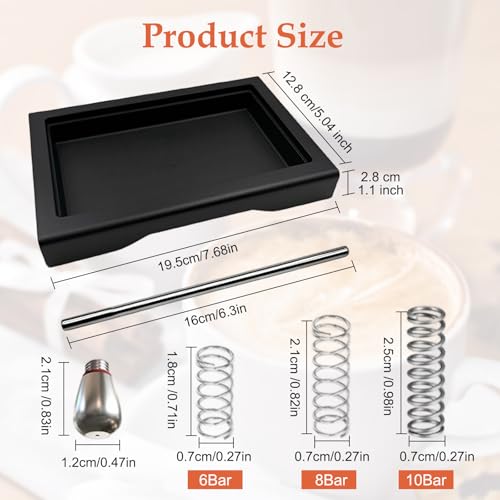 Thin Drip Tray & 6 Bar 9 Bar 12 Bar OPV Spring Fit For Gaggia Classic Pro Traditional Espresso Coffee Machine Parts, Coffee Drip Low water tray, (6pcs) - size: 6pcs