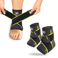 Bracoo 2 Pack Ankle Brace Compression Sleeve for Women & Men, Adjustable Ankle Support Strap for Sprained, Plantar Fasciitis, Pain Relief, Injury Recovery, Running, Workout, GYM, FS60 - size: L/XL