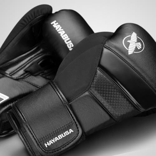 Hayabusa T3 Boxing Gloves - Sparring | Sparring Gloves, Muay Thai Gloves, Kickboxing Gloves, Heavy Bag Gloves, Boxing Gloves for Men and Women, Boxing Gloves - color: Black, size: 12oz