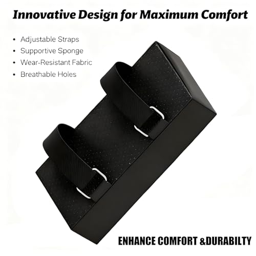 Hack Squat Shoulder Pads 2-Pack, Thick Foam Pads for Machines | 4cm Thick High-Density Foam, Adjustable Straps, Fits Hack Squat, Leg Press and V-Squat Machines, Pressure Relief