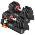 Adjustable Dumbbells Set All in One Free Weights Set for Home Gym | 25/26.5/52.5/55/85lbs Weights Dumbbells Set, 1 Sec Adjust Weights with Anti-Slip Handle for Home Fitness - color: 85lb-pair